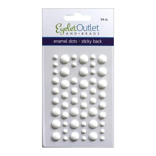 Eyelet Outlet - Enamel dots - Matte white